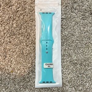 Silicone Sport Watch Band - Aqua Blue - Fits 42/44mm